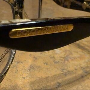 Dolce & Gabbana Black Frame with Gold Detail